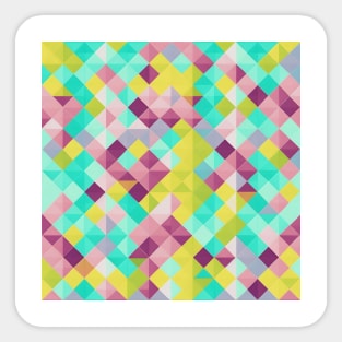 MULTICOLORED DIAMOND DESIGN, DIAMOND PATTERN Sticker